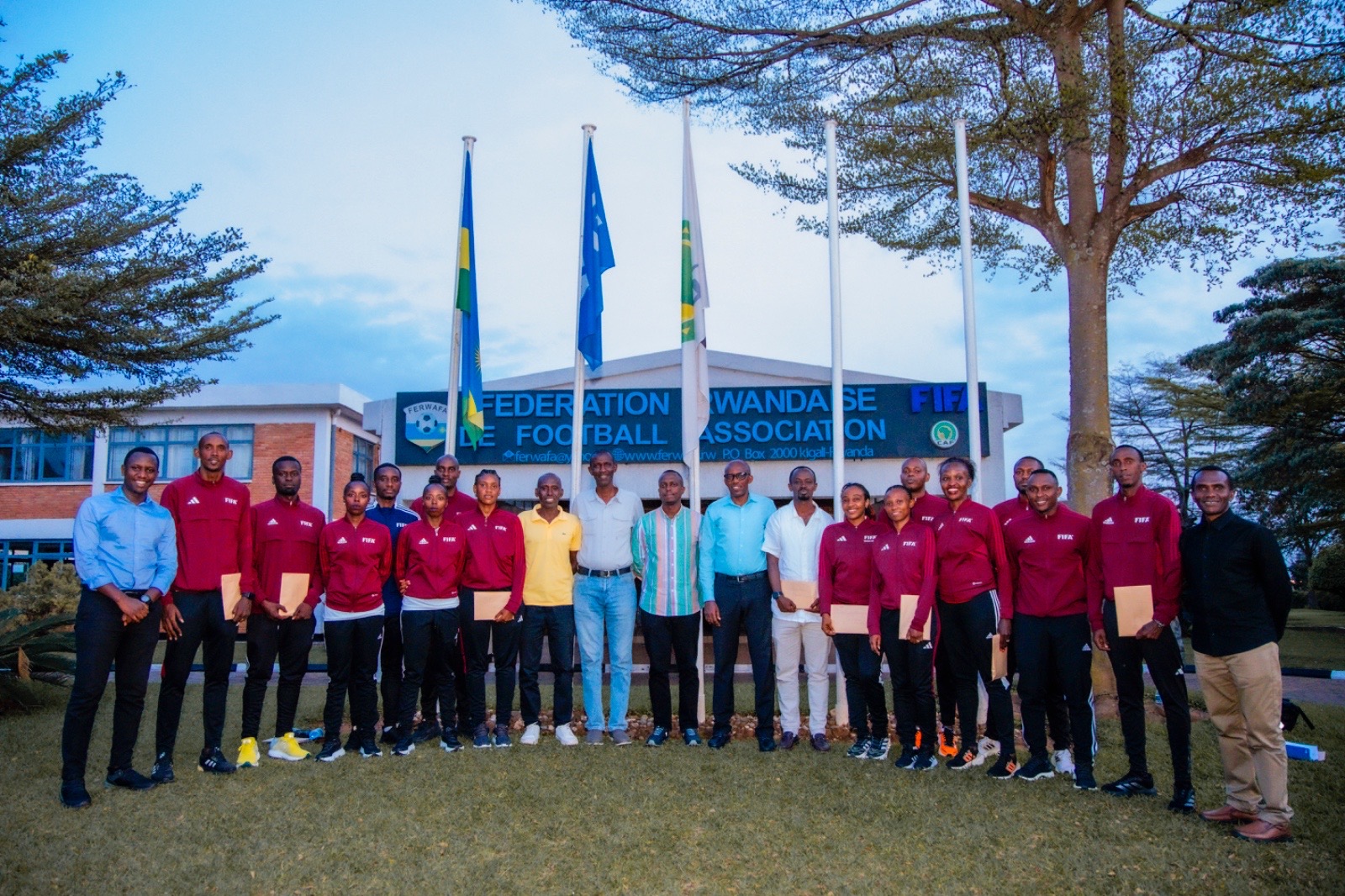 RWANDAN  INTERNATIONAL REFEREES RECEIVE FIFA BADGES